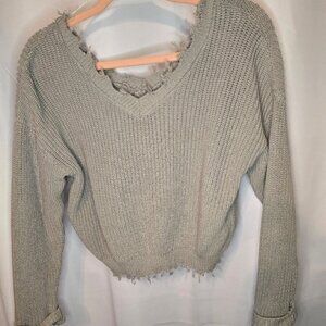 Distressed Knit Sweater
